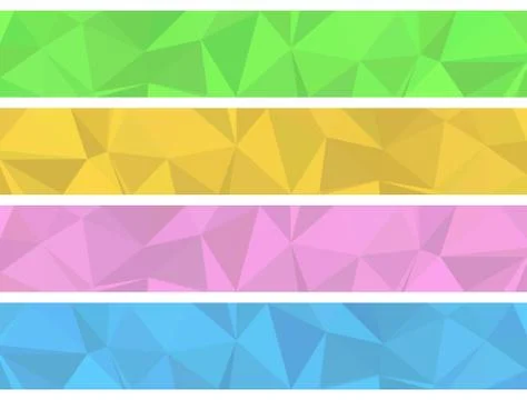 Long Soft Color Low Poly Background Stock Illustration