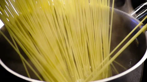 Long Spaghetti Pasta Stock Footage 49287656