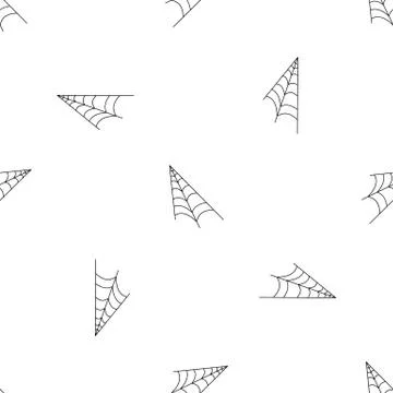 Long spiderweb pattern seamless Stock Illustration