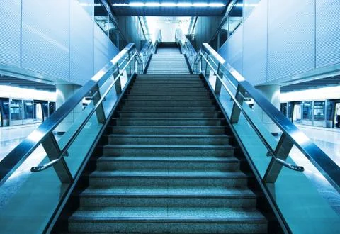 Long stair Foto stock