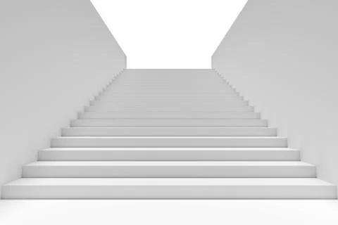 Long staircase in underground passage upward Stock Illustration