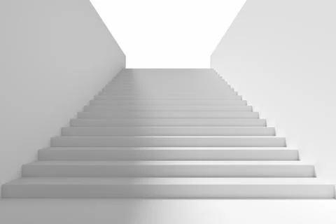 Long staircase in underground passage upward with shadow. Illustrazione stock