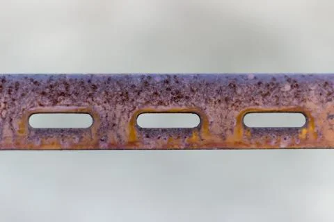Long steel have rust Stock Photos