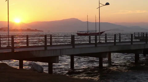 Long Sunset Video stock 26316418