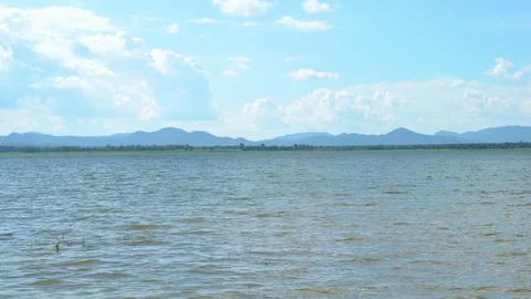 A long tail boat driving Stock Footage 124009160