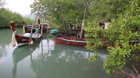 Long tail boat . Stock-Footage 64126576