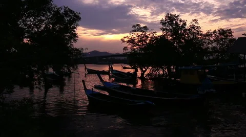 Long tail boat . Stock-Footage 64143181