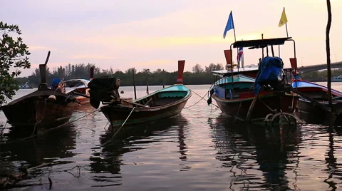 Long tail boat . Stock-Footage 64143842