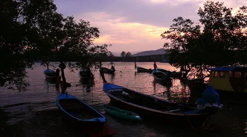Long tail boat . Stock-Footage 64144061