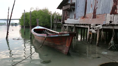 Long tail boat . Stock-Footage 64144828