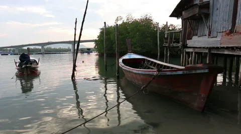Long tail boat . Stock-Footage 64144865