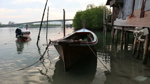 Long tail boat . Stock-Footage 64144890