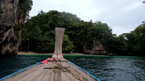 Long-Tail Boat Stock Footage 256640563