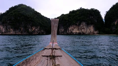Long-Tail Boat Stock Footage 256771548