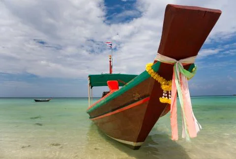 A Long Tail Boat Foto stock