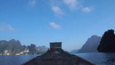Long tail boat at the river Stock-Footage 108472636