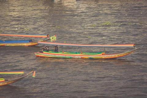 Long Tail Boat, Thailand Foto stock