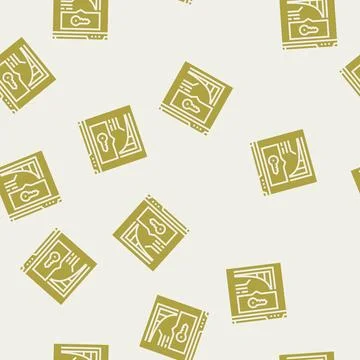 Long tail keywords seo glyph seamless pattern Stock Illustration
