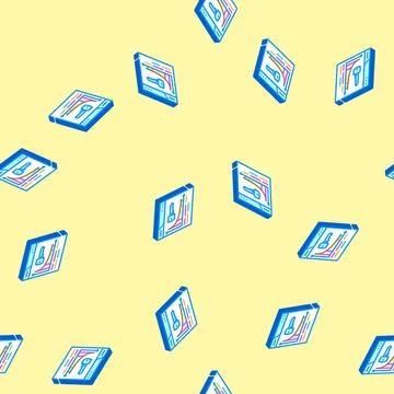 Long tail keywords seo isometric icon seamless pattern 스톡 일러스트