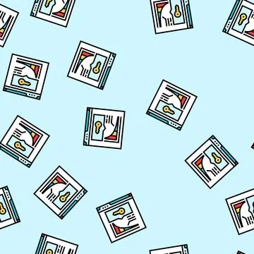 Long tail keywords seo vector seamless pattern Stock Illustration