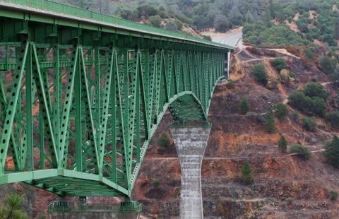 Long tall bridge side Stock Photos