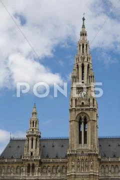 Long Telephoto Lenses Camera Tripod Mounted Classic Architecture Detail Stock Photos