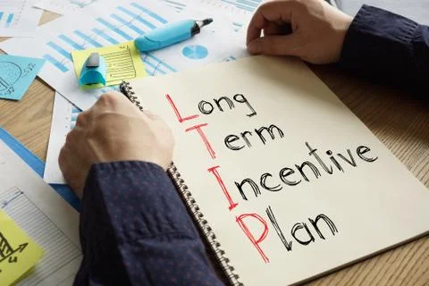 Long-Term Incentive Plan LTIP is shown on the conceptual business photo Stock Photos