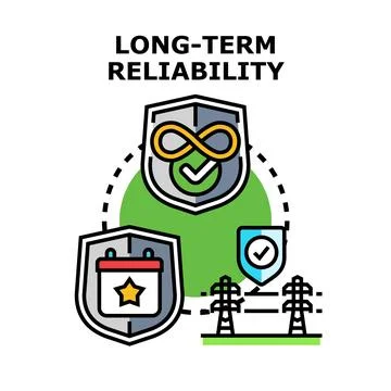 Long term reliability developing strong enduring security systems Stock Illustration