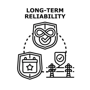 Long term reliability developing strong enduring security systems Stock Illustration