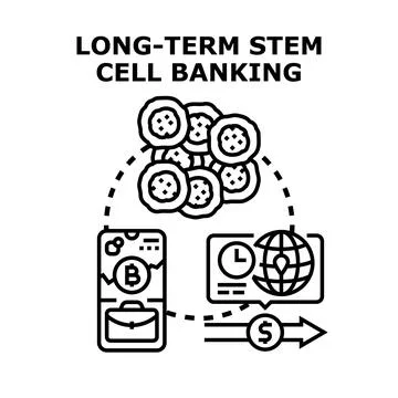 Long term stem cell banking for future health investment Stock Illustration