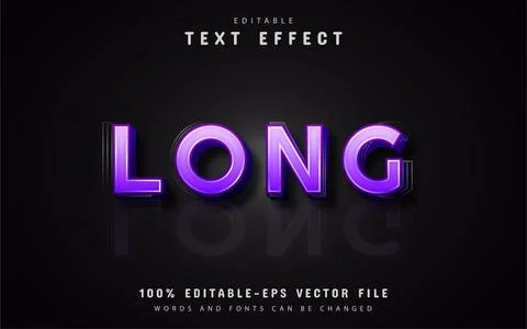 Long text effects Stock Illustration