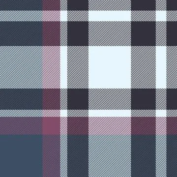 Long textile seamless background, geometrical tartan texture vector. Tribal.. Stock Illustration