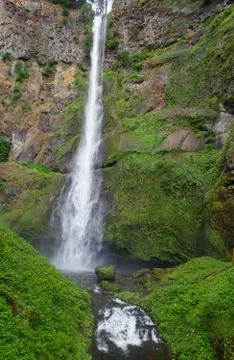 Long thin water fall Stock Photos