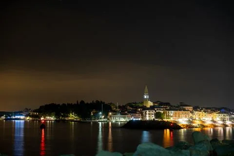 Long time exposure of a port Stock Photos