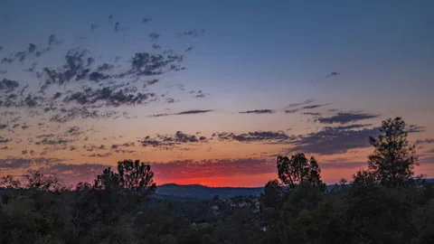 Long Time Lapse of California Dramatic Sunset Stock Footage 279592296