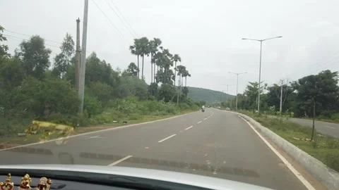 Long time lapse from empty roads to highway indian Stock Footage 138496457