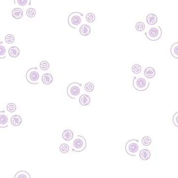 Long time without urination glyph seamless pattern Stock Illustration