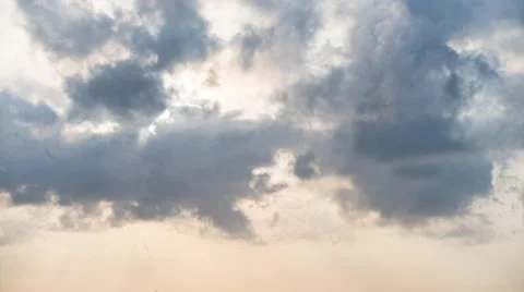 Long timelapse of the sky from day to sunset 4k Stock-Footage 68645626