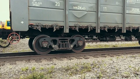 Long Train Stock Footage 92630361