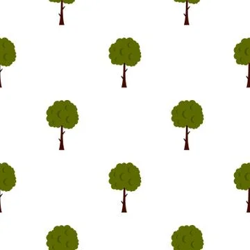 Long tree pattern flat Illustrazione stock