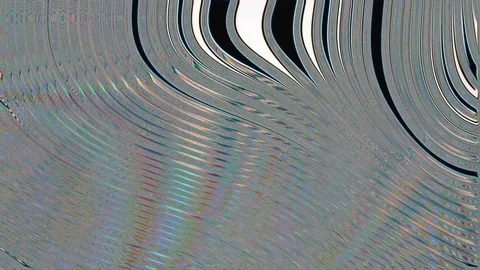 Long VJ Loopable Anisotropic Mesmerizing Diffraction Motion Background Stock Footage 127647364