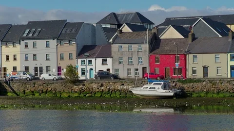 The Long Walk in Galway Stock Footage 115957787