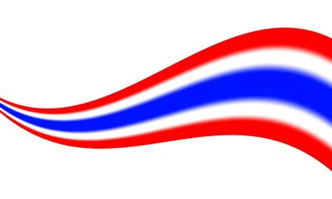 Long waving Thailand flag for background Illustrazione stock