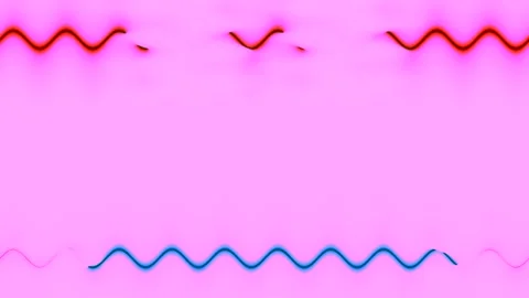 Long wavy, horizontal, rectangular blue-violet lines of light, neon moving .. Stock Footage 270317256