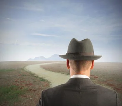 Long way to the career Stock Photos