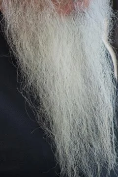 Long white beard Stock Photos