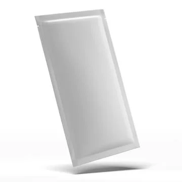 Long White Blank Foil Packaging Illustrazione stock