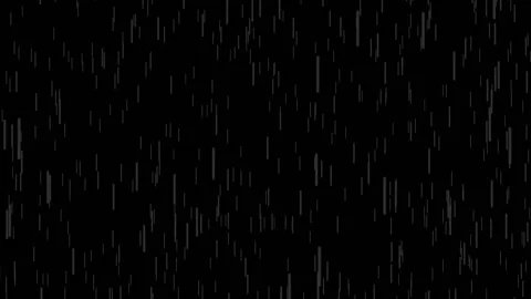 Long white drops fall in a continuous stream from top to bottom on a black Stock Footage 156311579