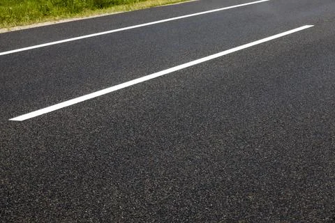 Long white line 스톡 사진