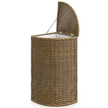 Long wicker basket Stock Illustration